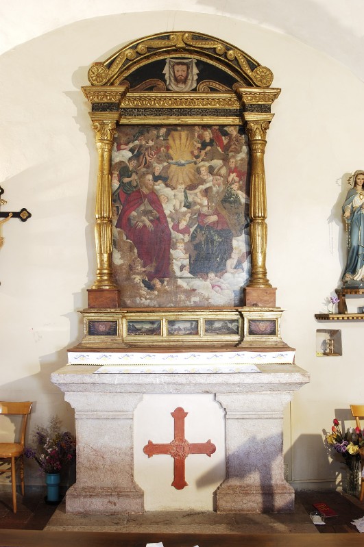 Bottega trentina (1591), Altare maggiore della SS. Trinità