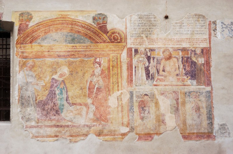 Ambito trentino (1481), Dipinto murale su tre registri