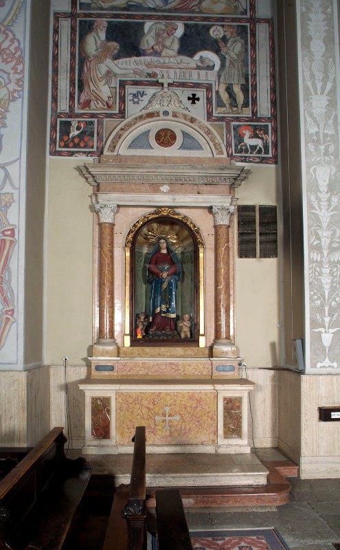 Maestranze trentine metà sec. XIX, Altare della Madonna addolorata