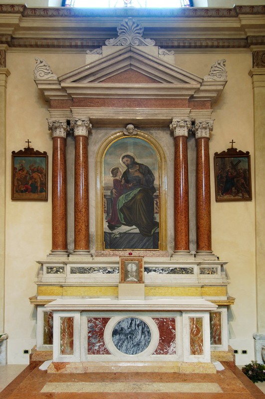 Maestranze trentine seconda metà sec. XIX, Altare di S. Giuseppe