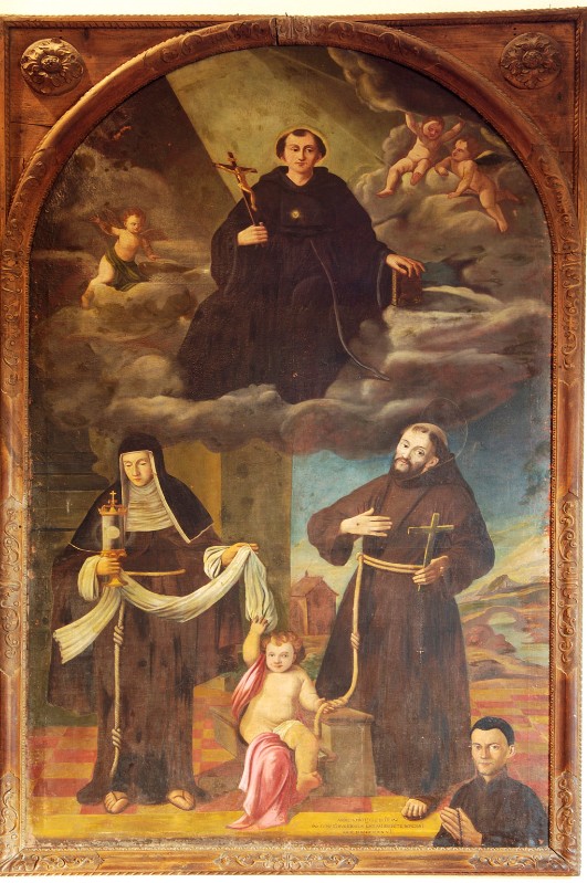 Micheli A. (1746), S. Nicola da Tolentino con S. Chiara e S. Francesco d'Assisi