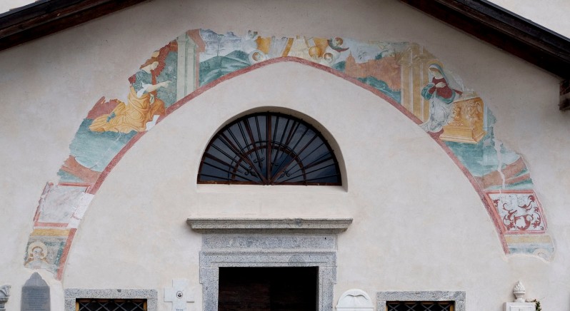Baschenis C. inizio sec. XVI, Decorazione pittorica della facciata