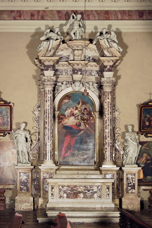 Bottega di Cassetti G. (?) (1726 circa), Altare di S. Matteo