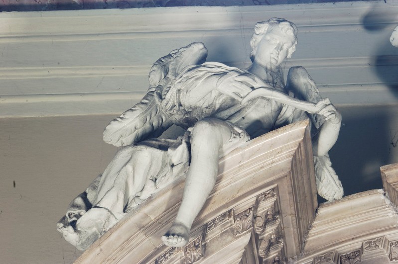 Bottega di Cassetti G. (?) (1726 circa), Angelo con palma del martirio