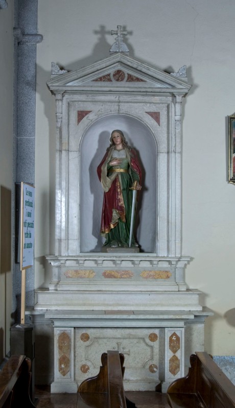 Maestranze trentine (1866 circa), Altare laterale di S. Lucia