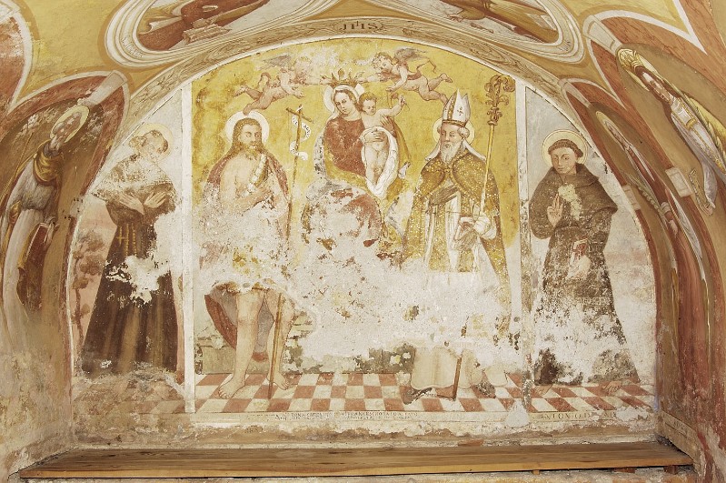 Ambito bellunese prima metà sec. XVII, Dipinti murali