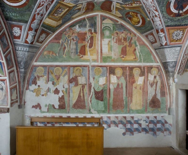 Baschenis C. (1496), Dipinti della parete sinistra del presbiterio