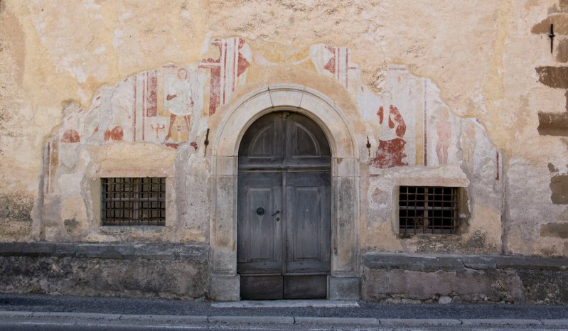 Ambito trentino sec. XV, Dipinto murale di facciata