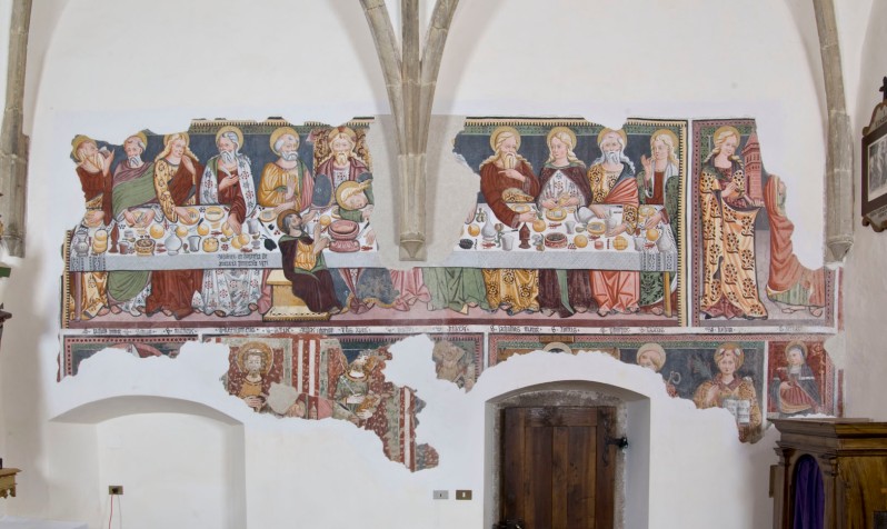 Baschenis B.-Baschenis G. (1471), Affreschi della parete destra