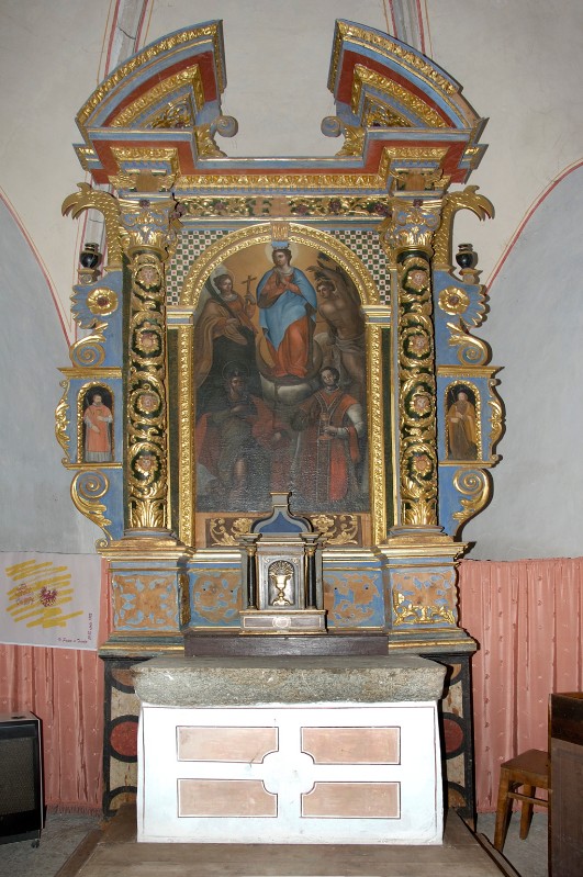 Bottega trentina metà sec. XVII, Altare maggiore