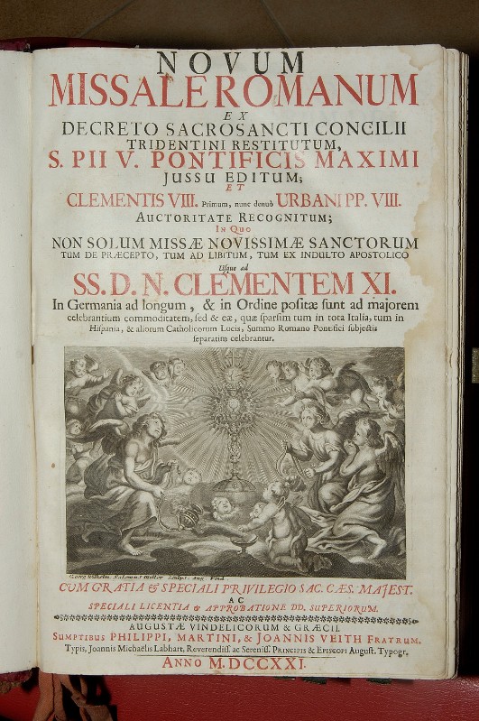 Tipografia Veith (1721), Messale