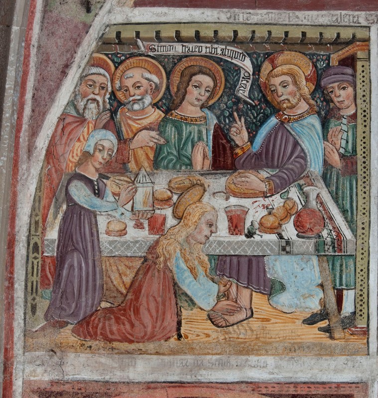 Baschenis G.-Baschenis B. (1470-1497), S. Maddalena unge i piedi a Cristo