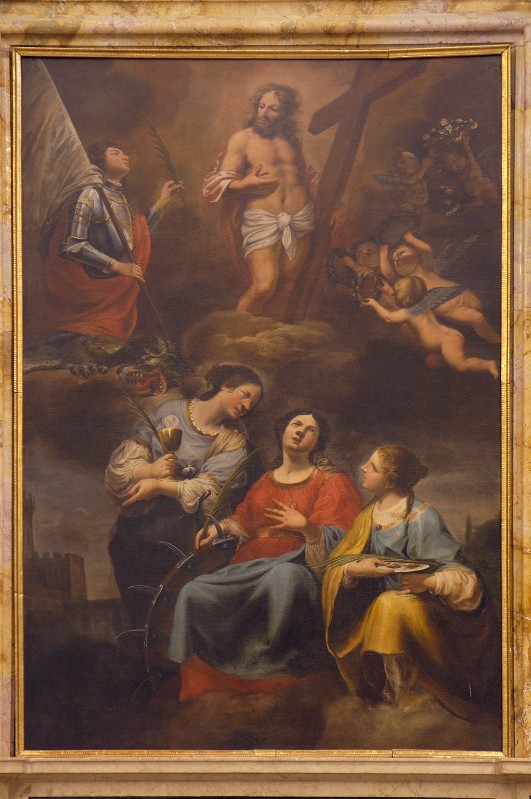 Alberti G. (1695 circa), Gesù Cristo redentore e santi