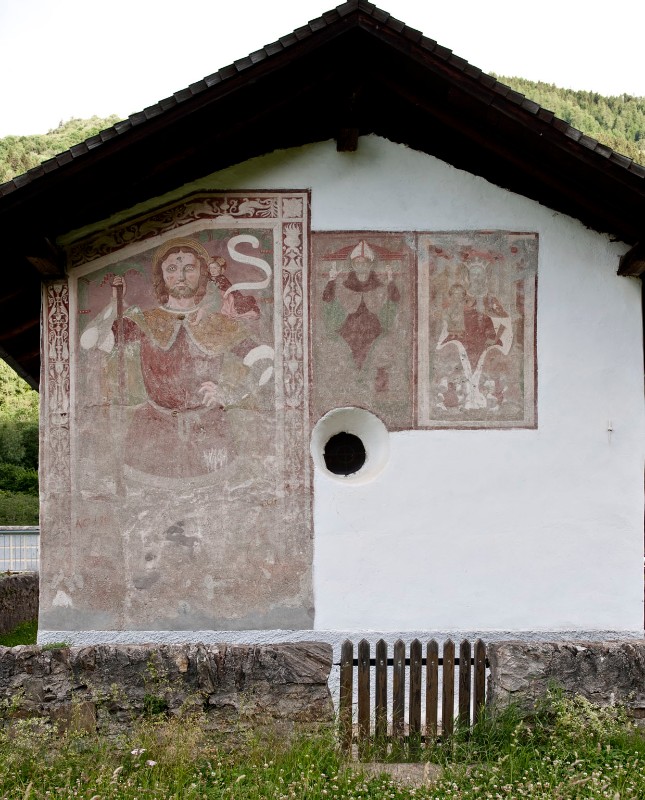 Attribuito a Baschenis C. (1513 circa), Affreschi esterni dell'abside