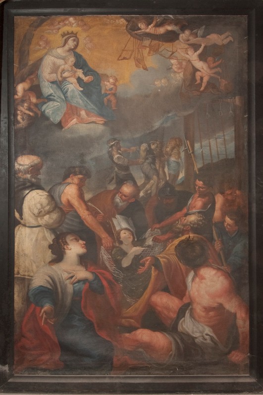 Attribuito a Alberti G. sec. XVII, Miracoli della Madonna dello scapolare