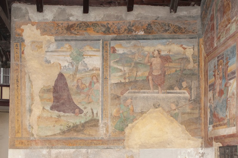 Ambito friulano (1557), Affreschi della parete nord del sagrato