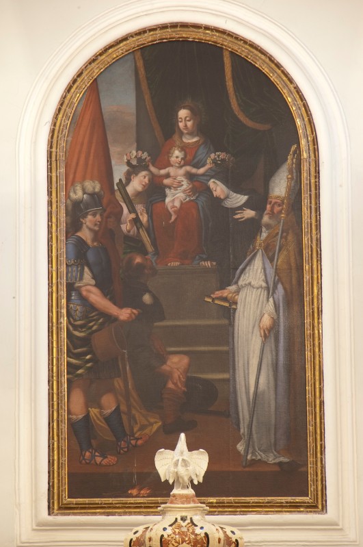 Attribuito a Dorigati N. (1690 circa), Madonna con Gesù Bambino e santi