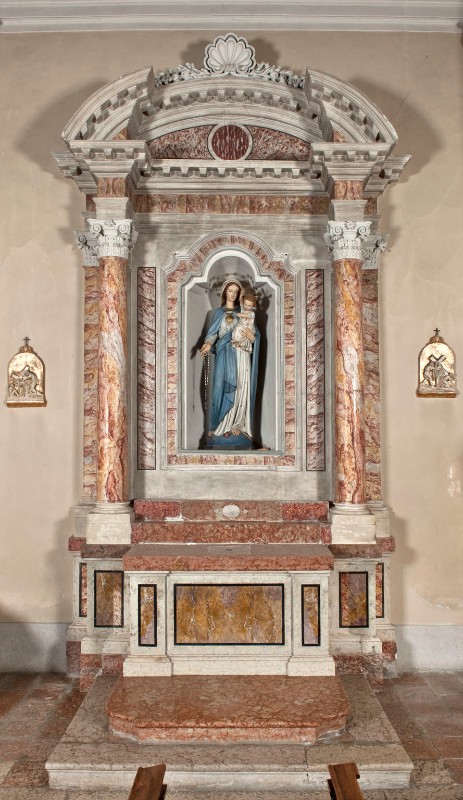 Maestranze trentine prima metà sec. XIX, Altare laterale della Madonna