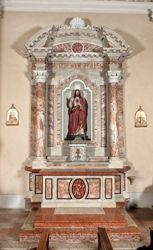 Maestranze trentine prima metà sec. XIX, Altare laterale del Sacro Cuore