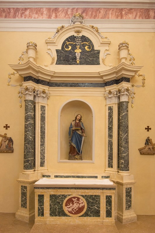 Maestranze trentine sec. XIX, Altare laterale di S. Lucia