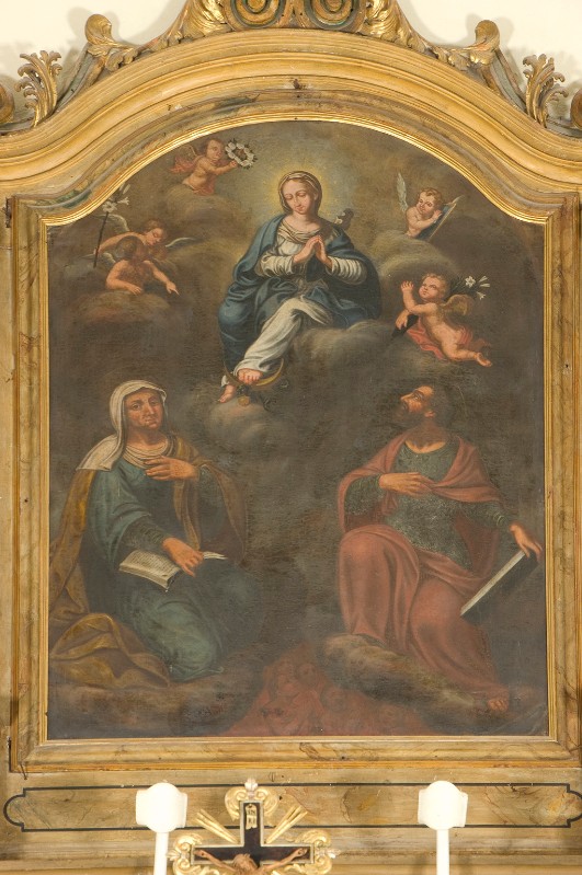 Cerchia di Alberti G. primo quarto sec. XVIII, Madonna immacolata e santi
