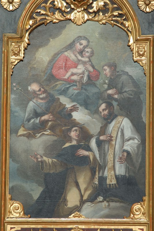 Scuola veneta sec. XIX, Madonna con Gesù Bambino e Santi