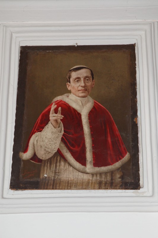 Ambito friulano (1914), Ritratto di papa Benedetto XV