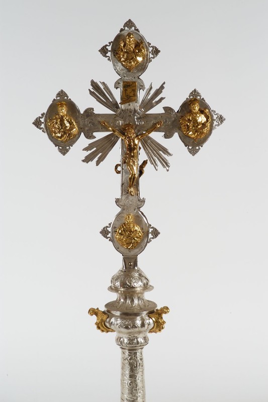 Bottega veneziana sec. XVII, Croce astile di S. Teodoro