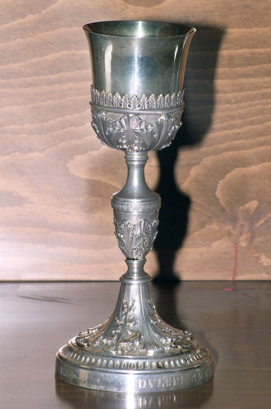 Ambito veneto sec. XIX, Calice in metallo argentato