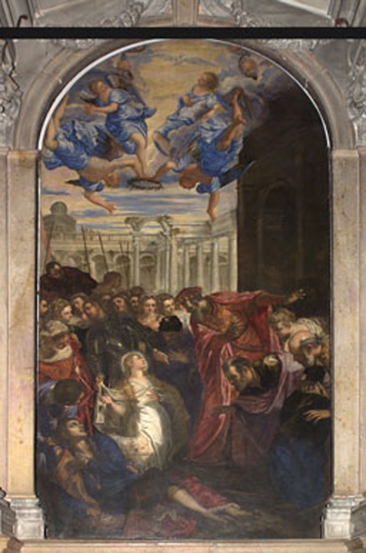 Robusti J. (1569-1570), Sant'Agnese resuscita Licinio