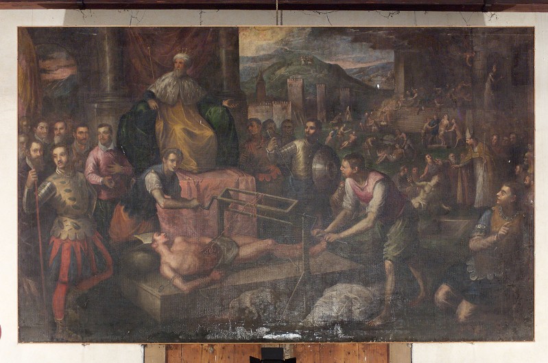 Ambito veneto sec. XVI, Martirio di Sant'Erasmo