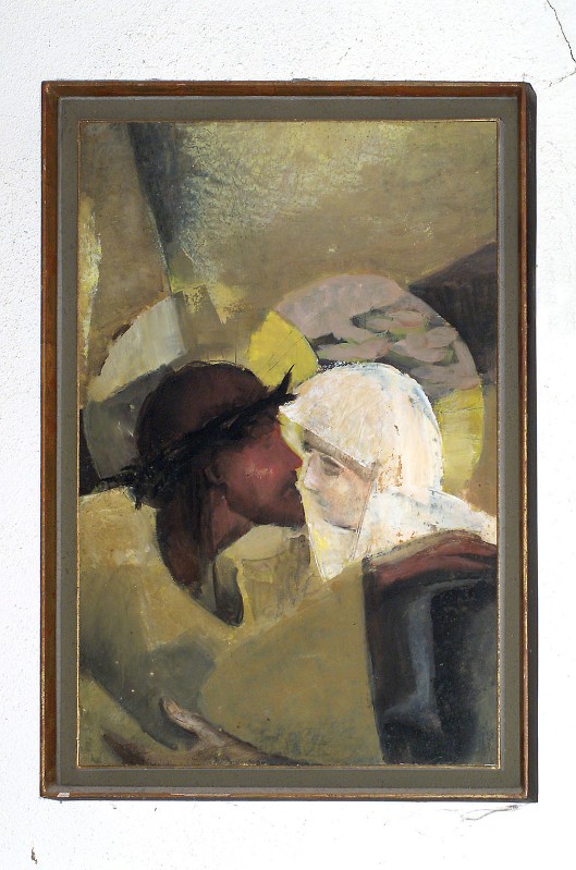 Costantini E. (1960), Stazione della Via Crucis ad olio su tela 4/14