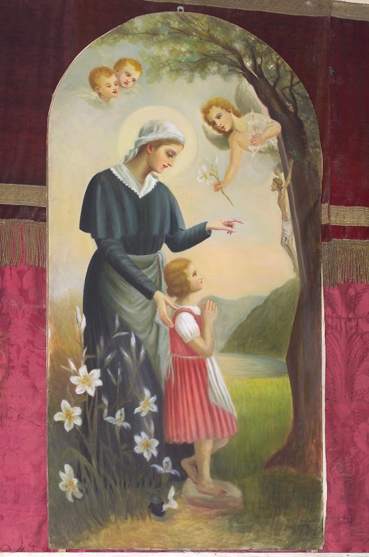 Ambito veneto sec. XX, Dipinto con Santa Angela Merici