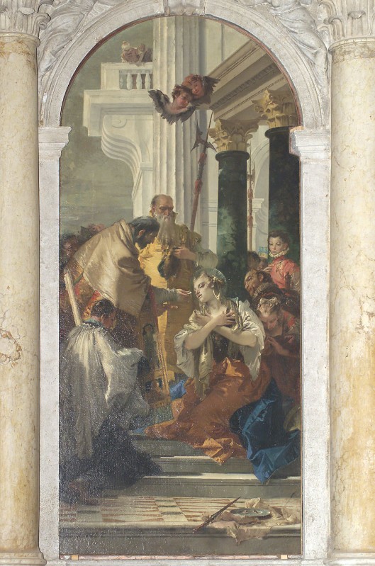 Tiepolo G. (1748), Il martirio e comunione di Santa Lucia