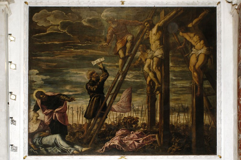 Robusti J. (1568), Dipinto con Gesù Cristo crocifisso