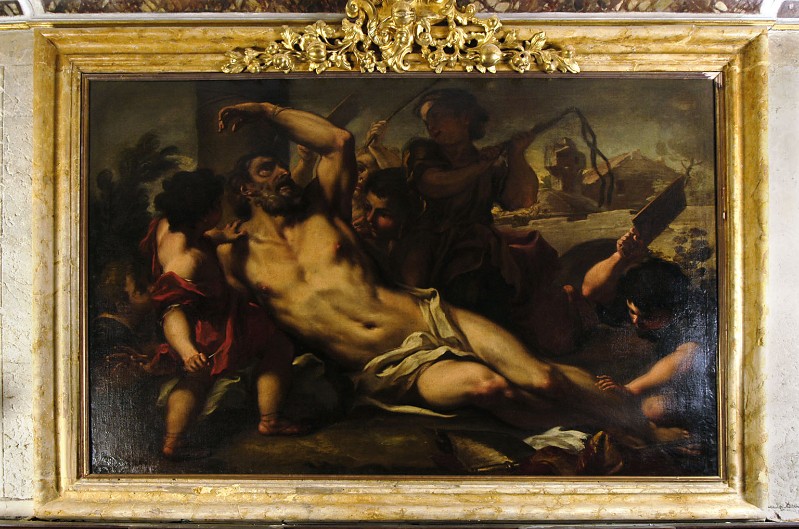 Balestra A. sec. XVIII, Dipinto con il Martirio di San Cassiano