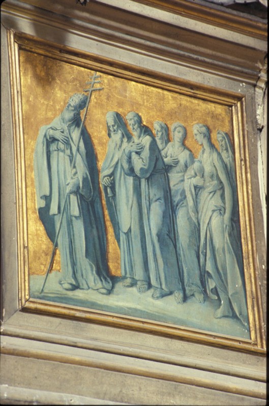 Zompini G. sec. XVIII, San Leone IX con Santi e Sante