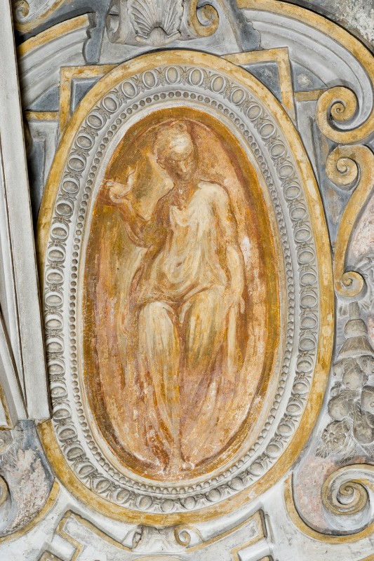 Meldolla A. metà sec. XVI, Monocromo con figura femminile