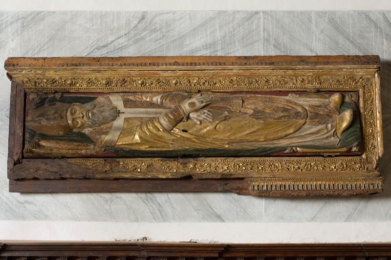 Tedesco L. (1494), Coperchio del sarcofago di S. Giovanni Elemosinario