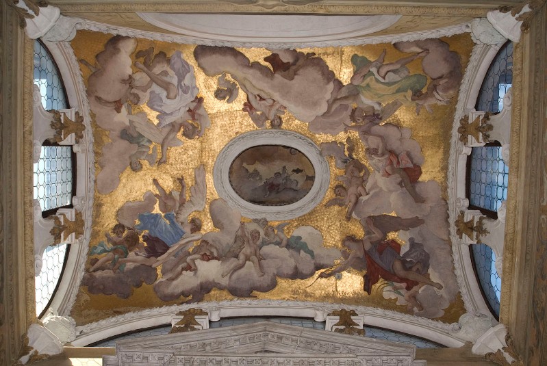 Ricci S. sec. XVIII, Dipinto murale con angeli