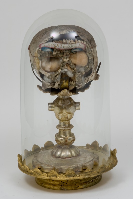 Bottega veneziana sec. XIX, Reliquiario della testa di San Teodoro