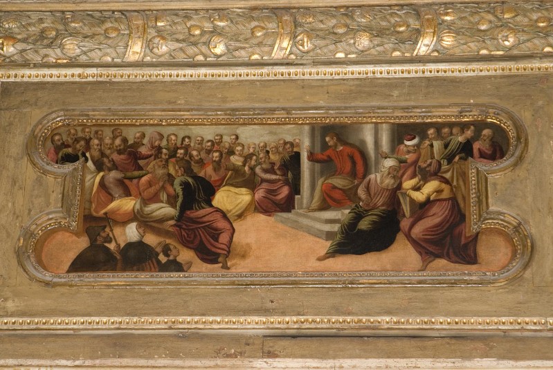 Meldolla A. sec. XVI, Gesù nel tempio tra i dottori