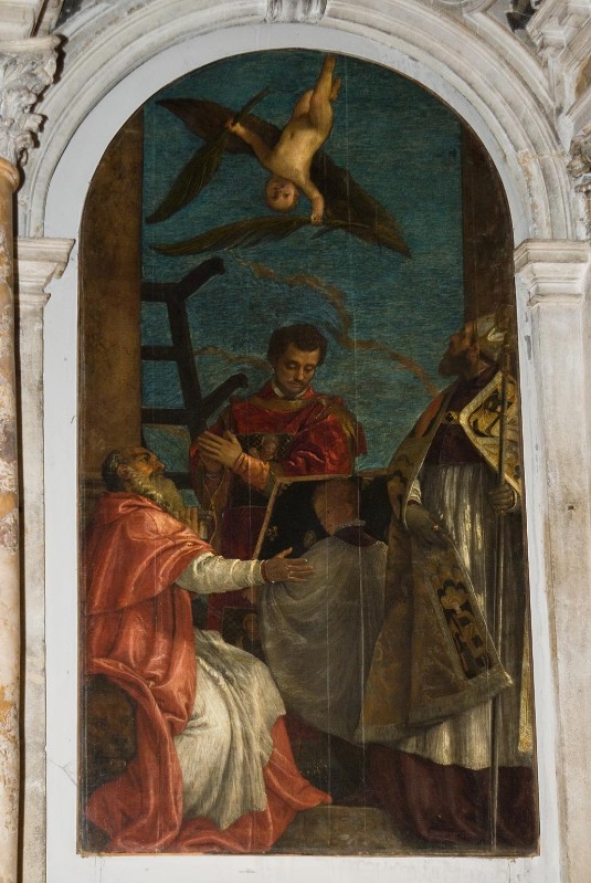 Caliari P. il Veronese sec. XVI, San Lorenzo, San Girolamo e San Prospero