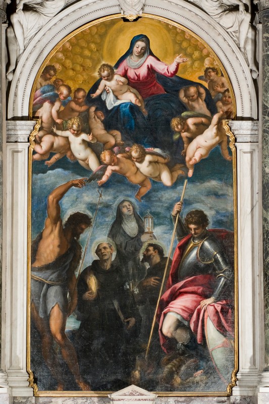 Negretti J. primo quarto sec. XVII, Pala d'altare con San Nicola da Tolentino
