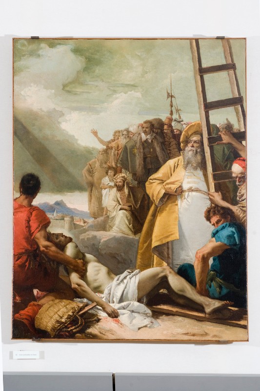 Tiepolo G. sec. XVIII, Gesù Cristo inchiodato alla croce