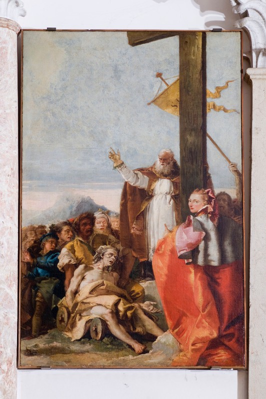 Tiepolo G. sec. XVIII, Ritrovamento della vera croce