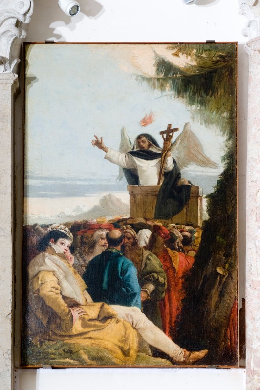Tiepolo G. sec. XVIII, San Filippo Neri in adorazione