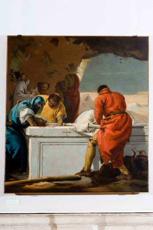 Tiepolo G. sec. XVIII, Gesù Cristo deposto nel sepolcro
