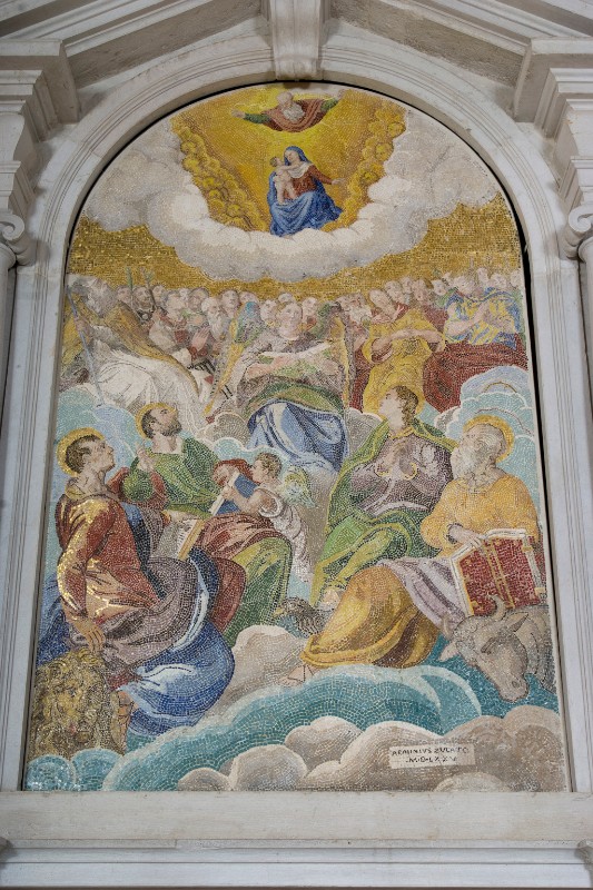Zuccato A. (1570), Mosaico con Gloria di Santi
