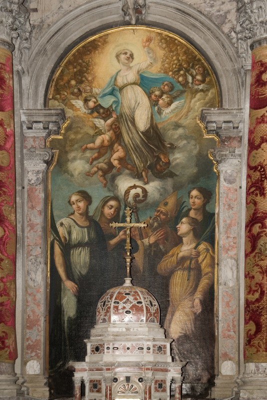 Ambito veneto (1826), Madonna in gloria, le quattro Sante titolari e un Vescovo